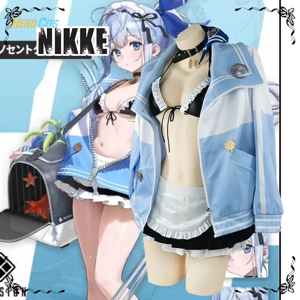 2025 Anker Maid Cosplay NIKKE: De Godin van de Overwinning Bikini Kostuum Halloween Carnaval Party Outfit voor Vrouwen HERO Cos - AliExpress 200000532