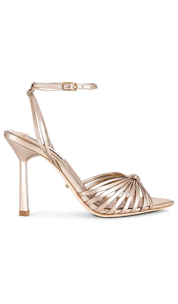 Tony Bianco Maxos Heel in Metallic Bronze. - size 9.5