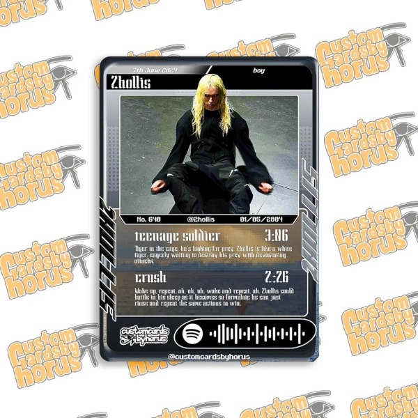2hollis Holographic Trading Card - Etsy
