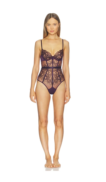 Thistle and Spire Scylla Bodysuit in Purple. - size S