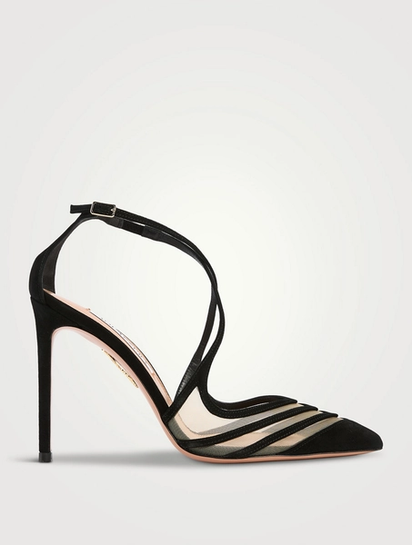 Alana Suede And Mesh Pumps