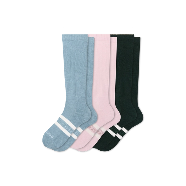 Compression Knee High Sock 3-Pack