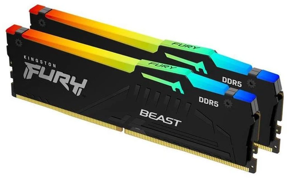 Kingston FURY Beast 16GB (2 x 8GB) 288-Pin PC RAM DDR5 6000 (PC5 48000) Memory (Desktop Memory) Model KF560C30BBEAK2-16