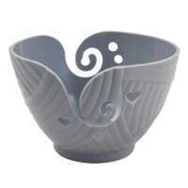 Hemline Knitting Yarn Bowl - Plastic - Grey
