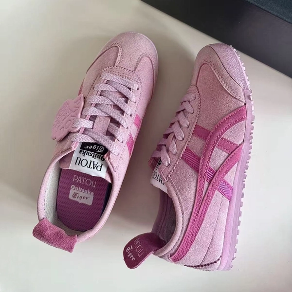 New Patou × Onitsuka Tiger Mexico 66 Cotton Candy Bright Rose Shoes 1183C380-700