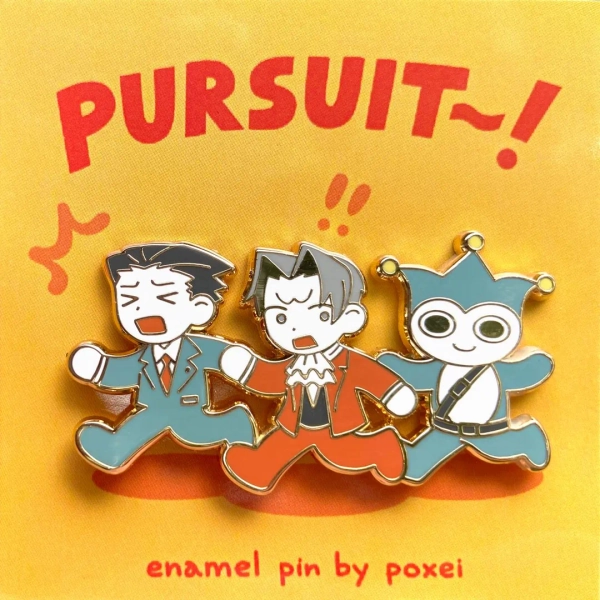 Ace Attorney Pursuit~! Enamel Pin - Poxei