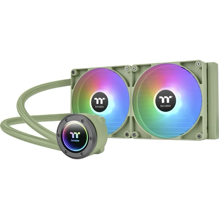 Thermaltake -TH280 V2 ARGB Sync CPU Liquid Cooler Matcha Green -Thermaltake Accessories Grooves.land/Playthek 