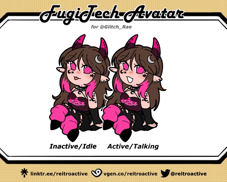 FugiTech Chibi Avatar by rei 🌻on VGen (@reitroactive)