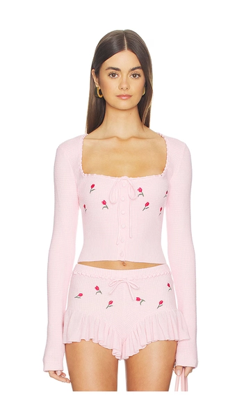 lovers and friends embroidered top