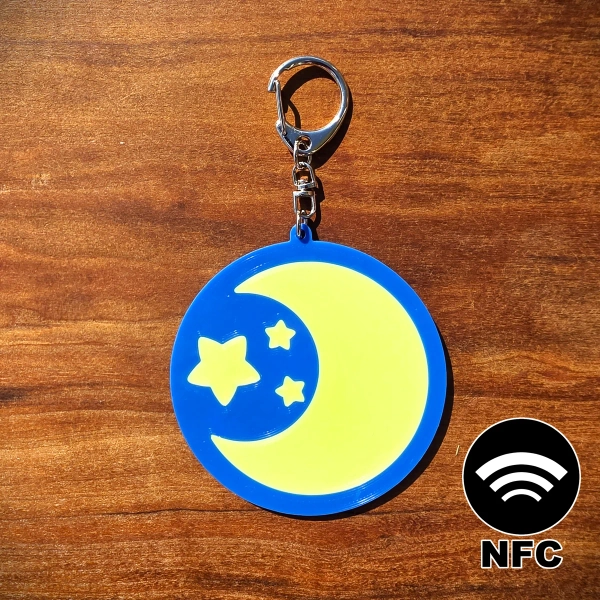 Moon NFC Keychain