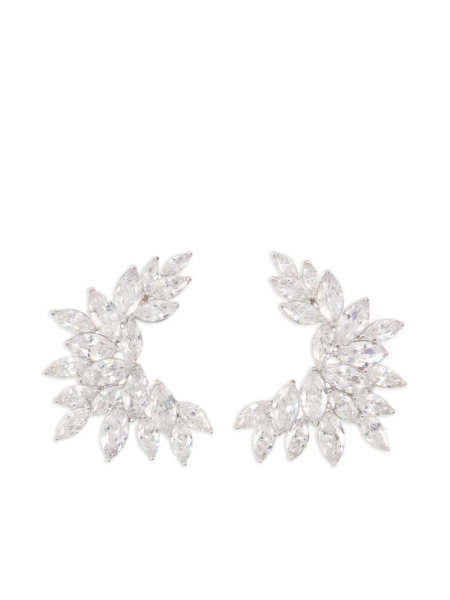 Self-Portrait: Crystal Cuff Earrings