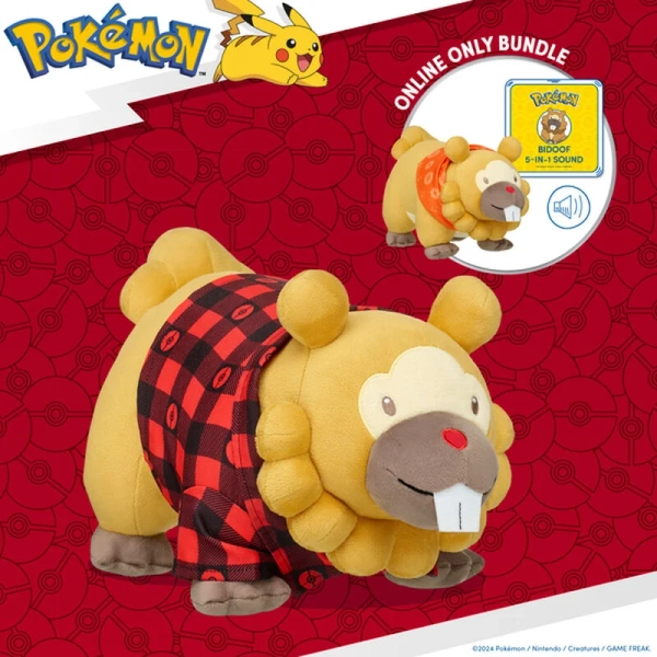 Pokémon Bidoof Plush Bundle | Build-A-Bear®