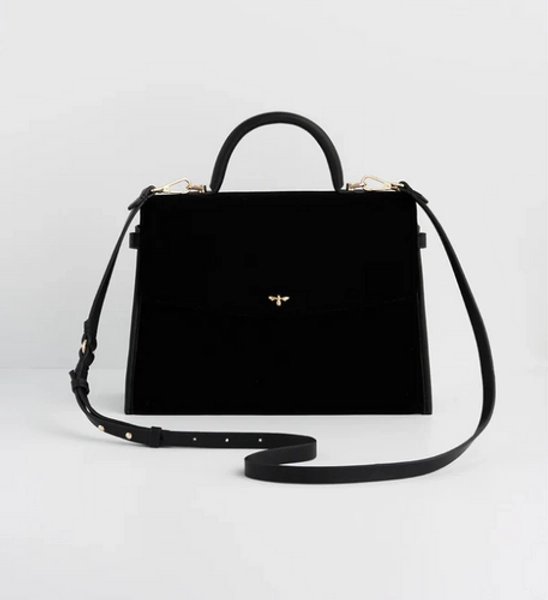 Fable England Black Structured Tote Medium | Blooms & Bicycles