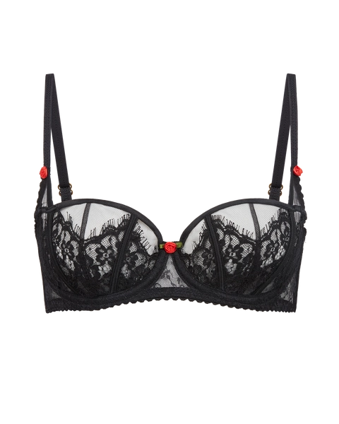 Clarissa Balcony Non Padded Bra in Black | By Agent Provocateur