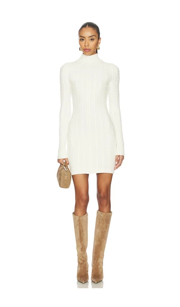 SEROYA Tonya Dress in Ivory. - size M (also in L, S, XL, XS, XXS)