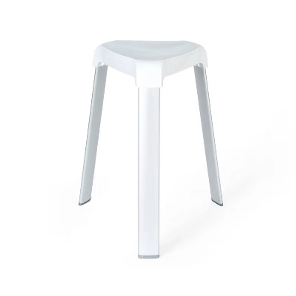 Smart Foot Seat White - Better Living Products: Aluminum & Plastic, Non-Slip, Easy Clean, 265lb Capacity