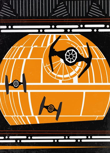 'Death Star' Poster, picture, metal print, paint by Star Wars | Displate