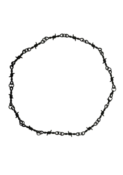 Black Barbed Wire Necklace - Easure