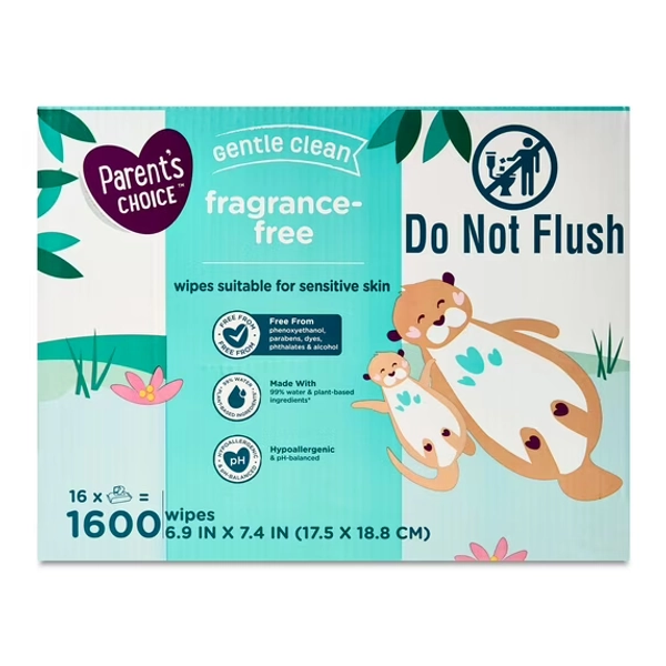 Parents ChoiceBaby Wipes, 1600 Count
