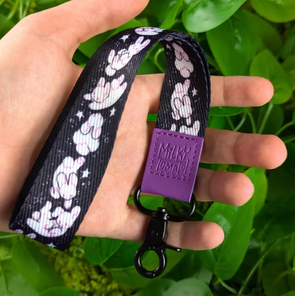 Space Bun Bun Ghost Wrist Lanyard - Etsy