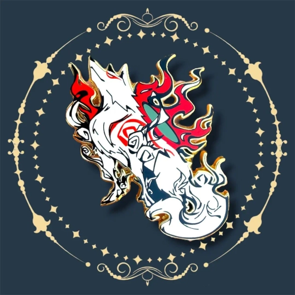 Okami Fox Hard Enamel Pin | Okami | Amaterasu - Etsy Ukraine