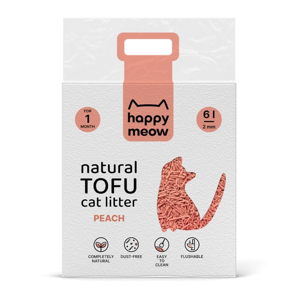 Happy Meow Natural tofu peach cat sand
