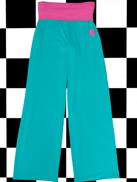 SWEET LORD O'MIGHTY! FOLDOVER STRAIGHT LEG IN TEAL