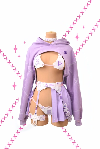 Purple Cyber Neko (Full Set) - Moruhiko