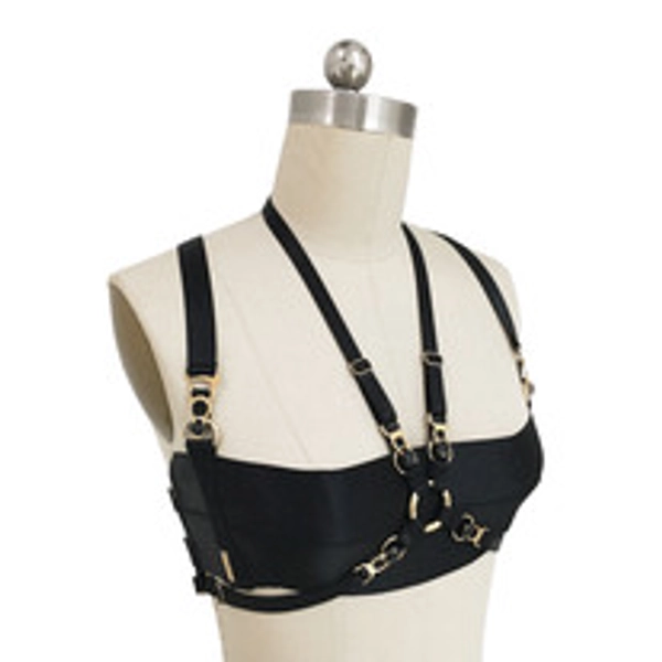 Fentai Bra ( Black + Gold )