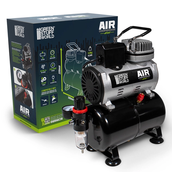 Airbrush Compressor with Tank for miniatures