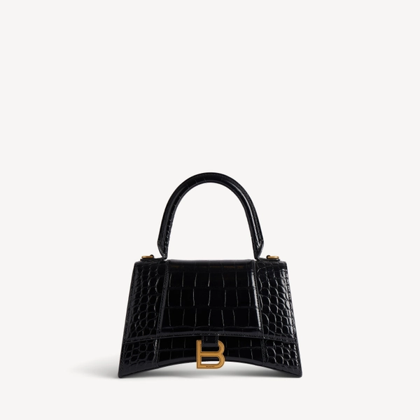 Women's Hourglass Handbag Small in Black