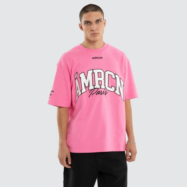 Giants Loopback Oversized Tee Pink