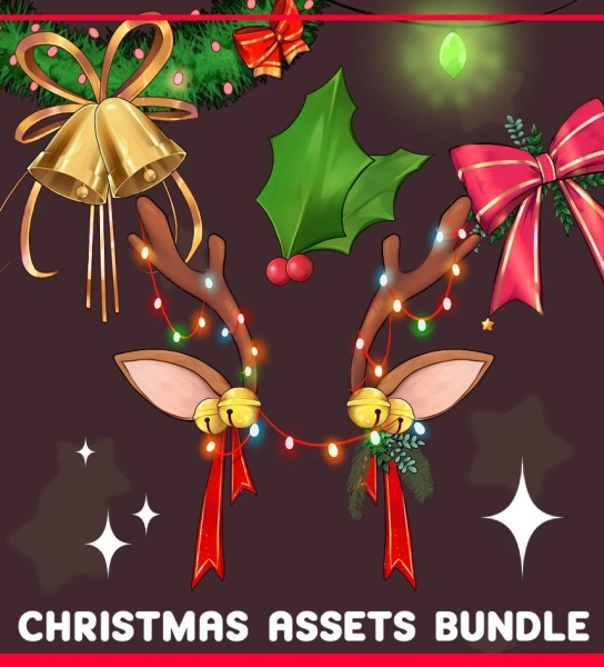 Vtuber Assets | Customizable Christmas Bundle