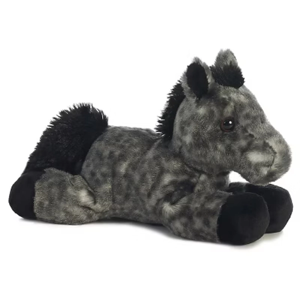 Aurora Mini Flopsie 8" Storm Dapple Gray Horse Grey Stuffed Animal