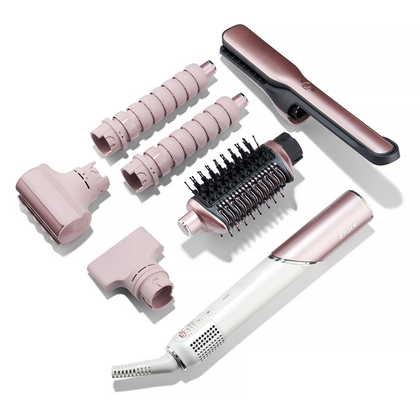 Shark Beauty Shark Glam Ceramic & Air Styling and Drying System with FrizzFighter- Pink