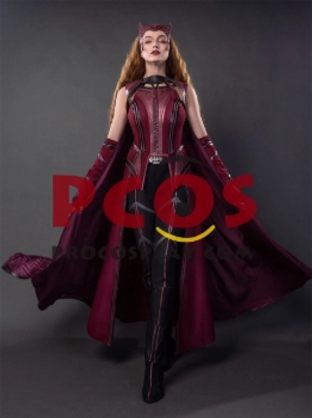 WandaVision Scarlet Witch Wanda Finale Cosplay Costume C00323 Knit Version