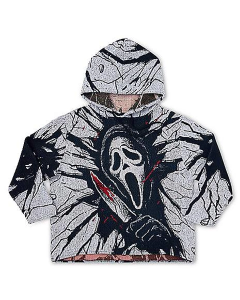 Ghost Face Knife Jacquard Hoodie