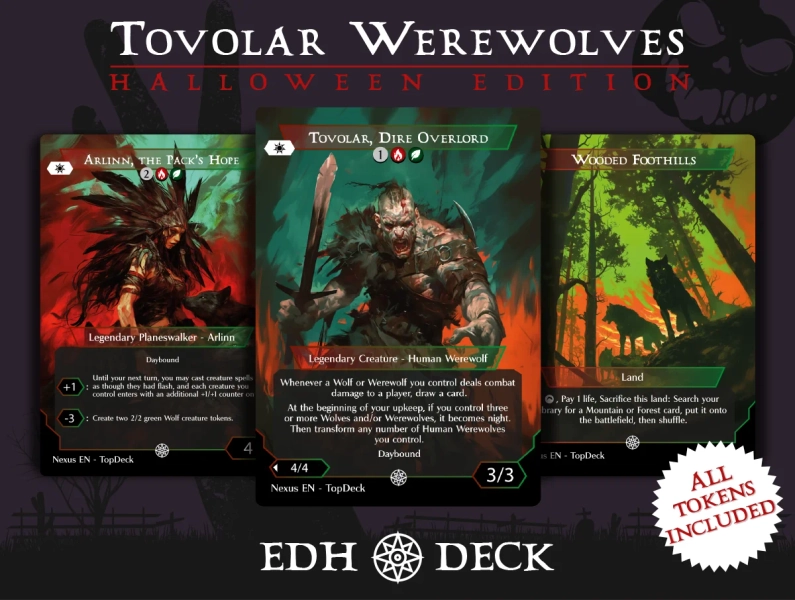 Tovolar Werewolves - EDH Commander Proxy Deck - Top Deck Forge