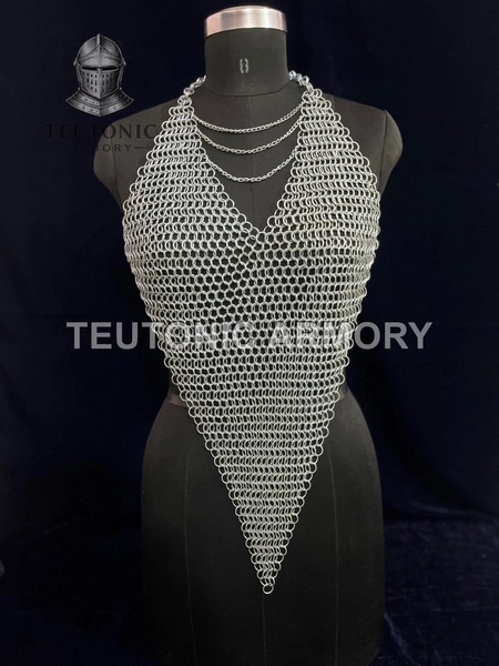 Women’s Chainmail Armor Top, Handmade Lady Steel Knight Chain Maille Chest Piece - Etsy Ukraine