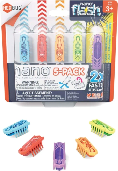 Hexbug Micro Robotic Creatures Nano Flash Figure 5-Pack