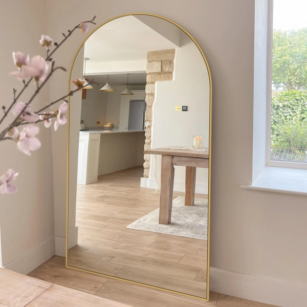 Latitude Run® Large Arch Full Length Mirror with 3 Mounting Method & Reviews | Wayfair