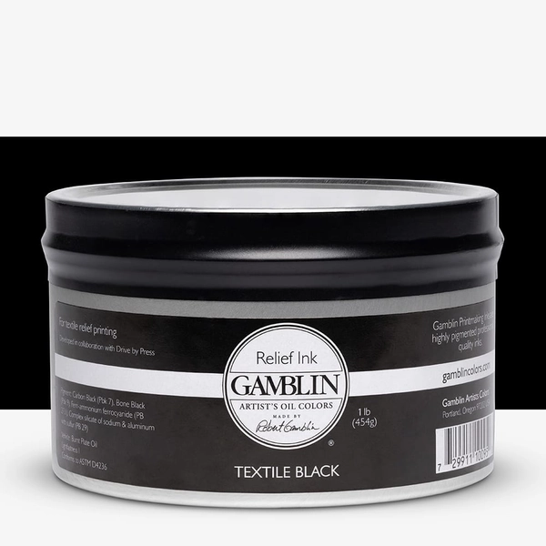 Gamblin : Relief Ink : 1lb : Textile Black