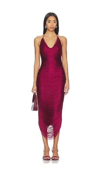 NBD Feya Maxi Dress in Burgundy. - size M