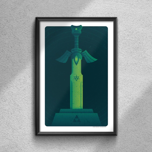 Master Sword - Poster Art Print - Etsy