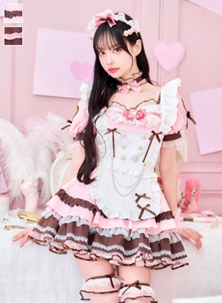 【一部予約】【中村里砂着用】メルティホイップキャンディメイド《バレンタインコスプレ11点セット》【Malymoon/マリームーン】【CS25152】