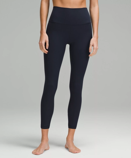lululemon Align™ High-Rise Ribbed Pant 25" - True Navy - 14