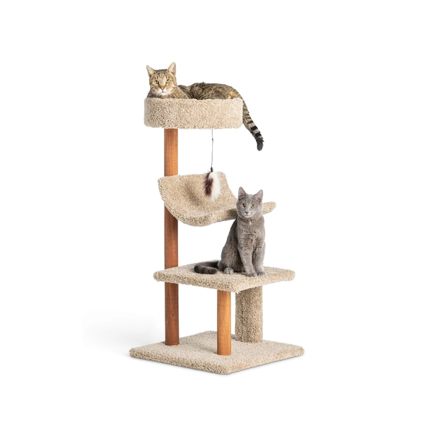 Whisker City 41-in Cozy Inn Cat Tower