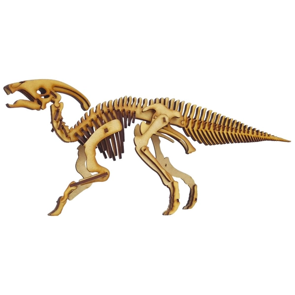 Parasaurolophus 3D Accurate Scale Model Kit | Wooden Puzzle by WONDER