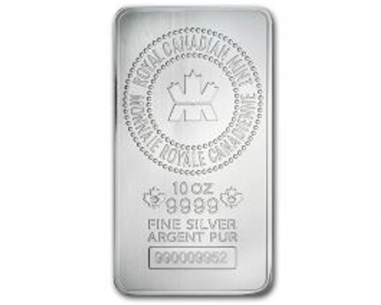 10 oz New Royal Canadian Mint Silver Bar