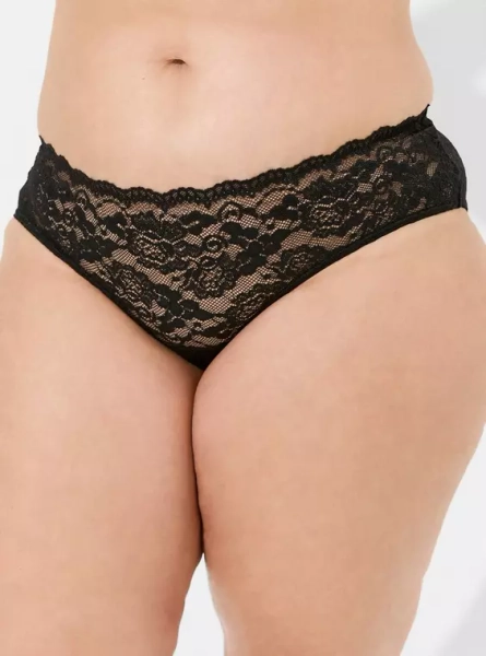 Simply Lace Mid-Rise Hipster Cage Back Panty6X